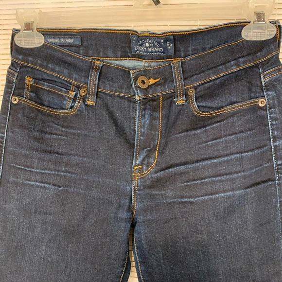 Lucky Brand Brooke Straight dark wash mid rise jeans Size 2/26 - Picture 4 of 8